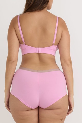 Shorties em algodão biológico - Rosa