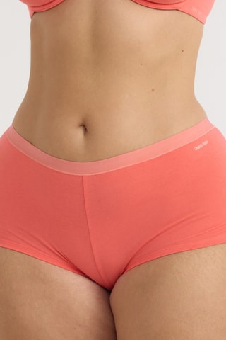 Shorties em algodão biológico - Coral
