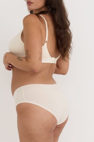 5 cuecas em algodão biológico - Azul-marinho e branco