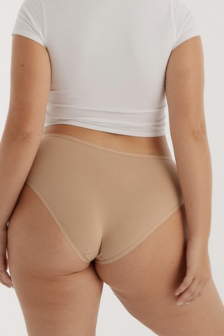 5 cuecas em algodão biológico - Azul-marinho e branco