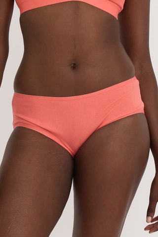 Cueca em algodão biológico - Coral