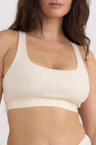 Soutien desportivo em algodão biológico - Cru