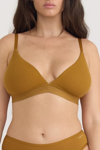 Soutien em algodão biológico - Mostarda