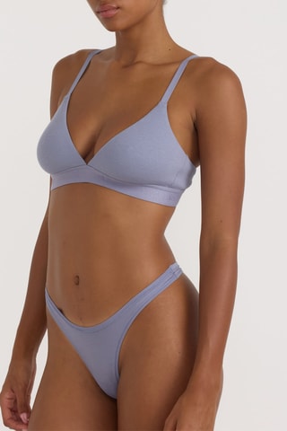 Soutien em algodão biológico - Violeta