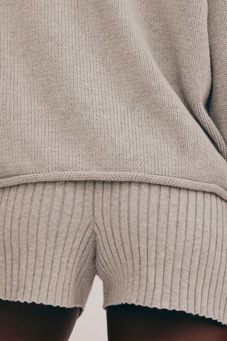 Camisola em algodão biológico - Cinzento-claro mesclado