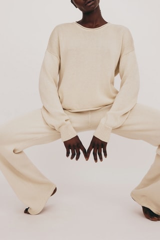 Camisola em algodão biológico - Cru