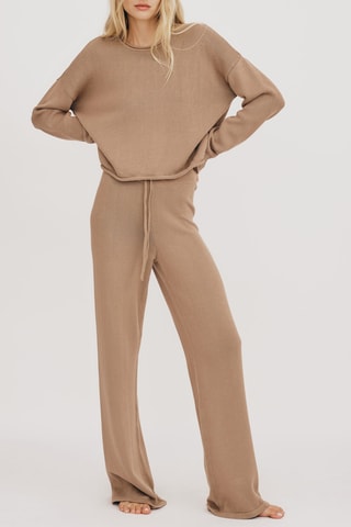 Camisola em algodão biológico - Bege