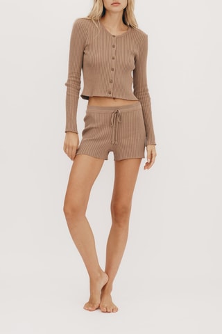 Calções em algodão biológico - Bege