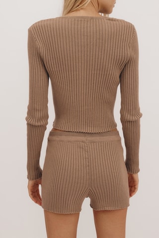 Calções em algodão biológico - Bege