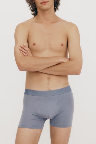 3 boxers - Preto e azul-real