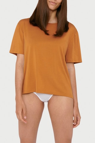 T-shirt boxy - Mostarda