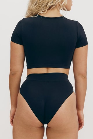 T-shirt cropped - Preto