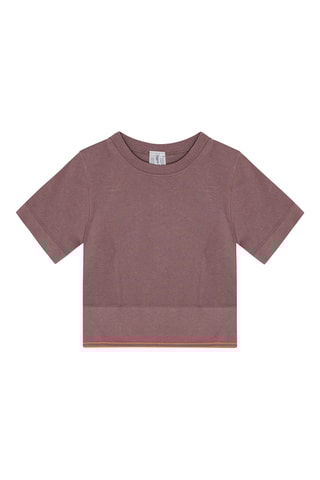 T-shirt cropped - Rosa-velho