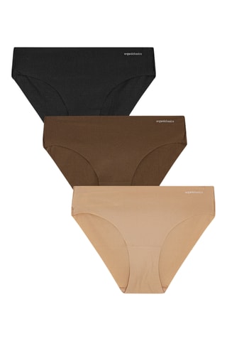 3 tangas - Castanho e preto