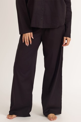 Calças em algodão biológico - Preto