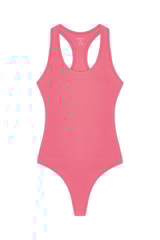 Body-string em algodão biológico - Rosa