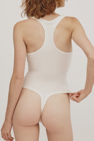 Body-string em algodão biológico - Cru