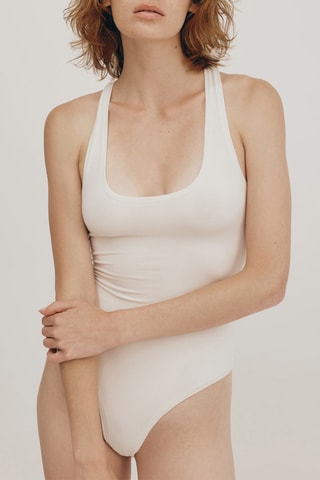 Body-string em algodão biológico - Cru