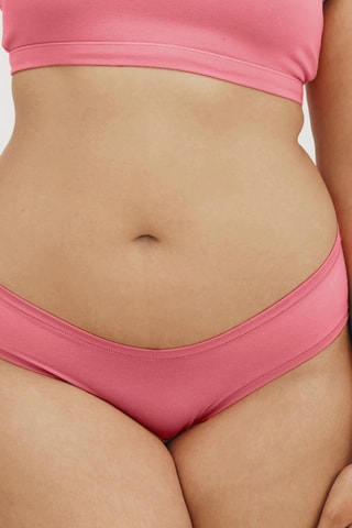 Cueca em algodão biológico - Rosa