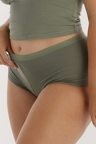 Shorties em algodão biológico - Caqui