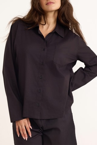 Camisola em algodão biológico - Preto