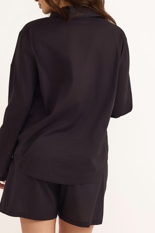 Camisola em algodão biológico - Preto