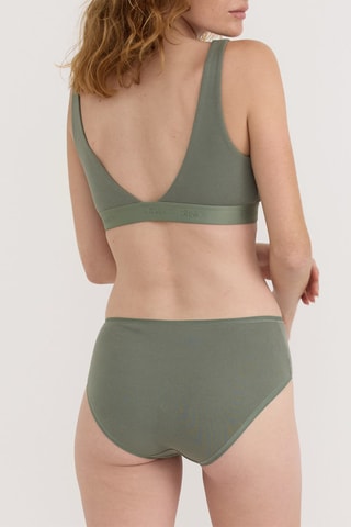 Cueca em algodão biológico - Caqui