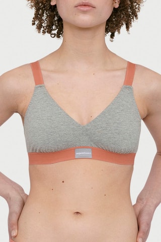 Soutien desportivo em algodão biológico - Cinzento mesclado
