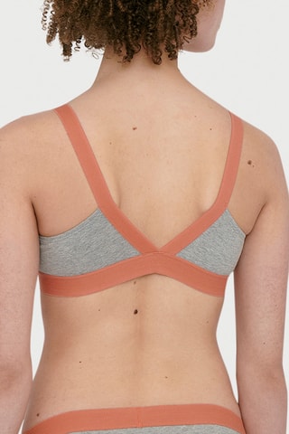 Soutien desportivo em algodão biológico - Cinzento mesclado