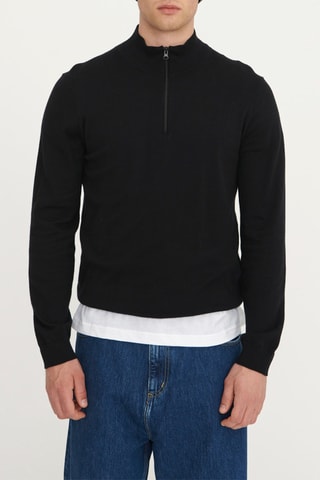 Camisola em algodão biológico - Preto