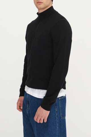 Camisola em algodão biológico - Preto