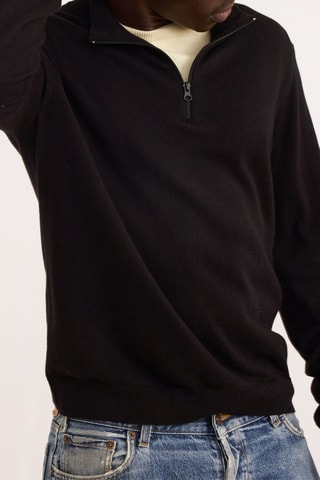 Camisola em algodão biológico - Preto