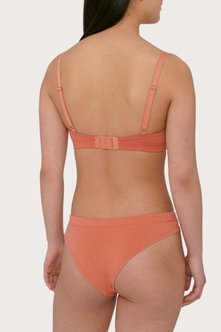 Soutien em algodão biológico - Vermelho-tijolo