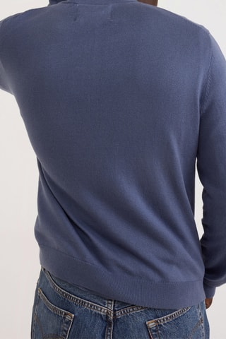 Camisola em algodão biológico - Azul-celeste