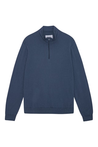 Camisola em algodão biológico - Azul-celeste