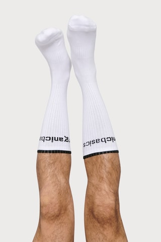 Meias em algodão biológico - Branco