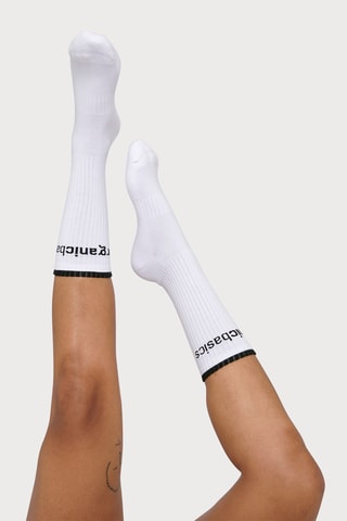 Meias em algodão biológico - Branco