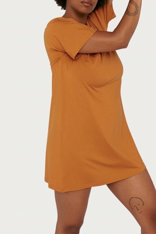 Vestido t-shirt - Mostarda