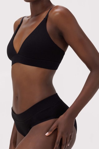 Soutien em algodão biológico - Preto