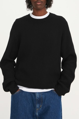 Camisola em algodão biológico - Preto