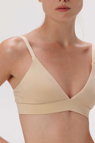 Soutien em algodão biológico - Bege