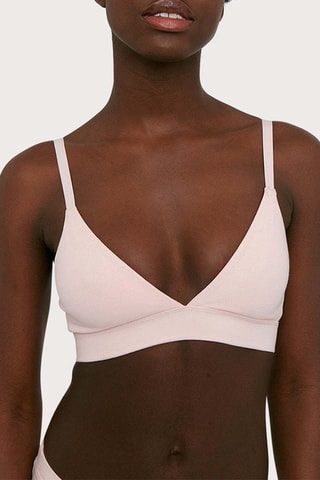 Soutien em algodão biológico - Rosa-claro