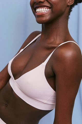 Soutien em algodão biológico - Rosa-claro