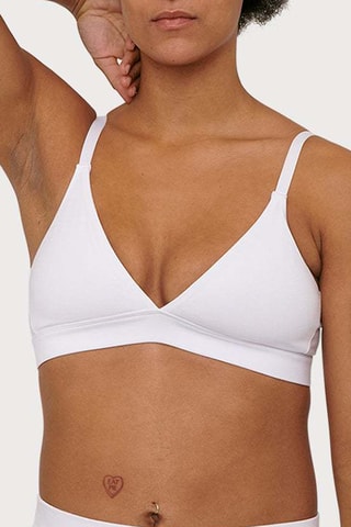 Soutien em algodão biológico - Branco