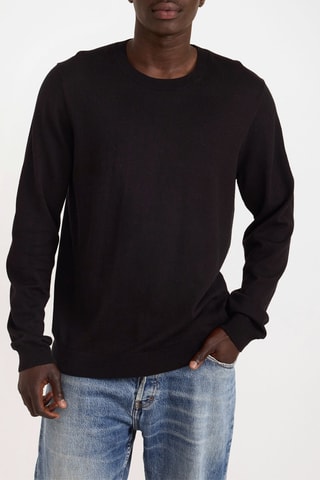 Camisola em algodão biológico - Preto