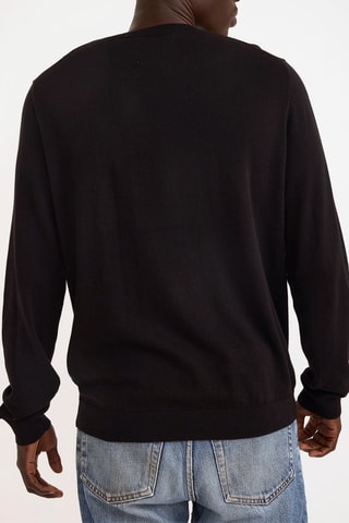 Camisola em algodão biológico - Preto