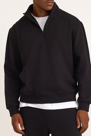 Camisola em algodão biológico - Preto