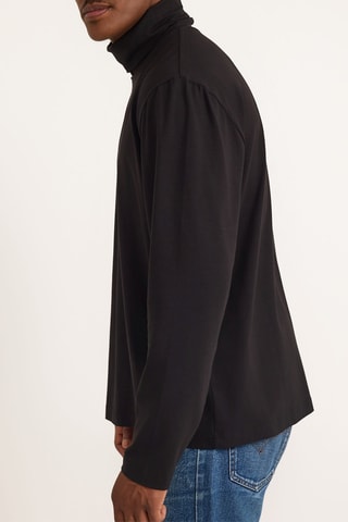 T-shirt em algodão biológico - Preto