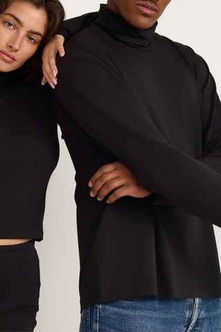 T-shirt em algodão biológico - Preto