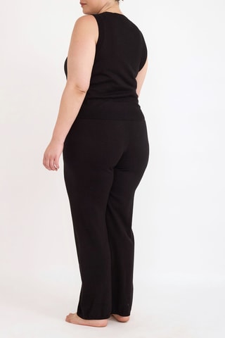 Calças em algodão biológico - Preto